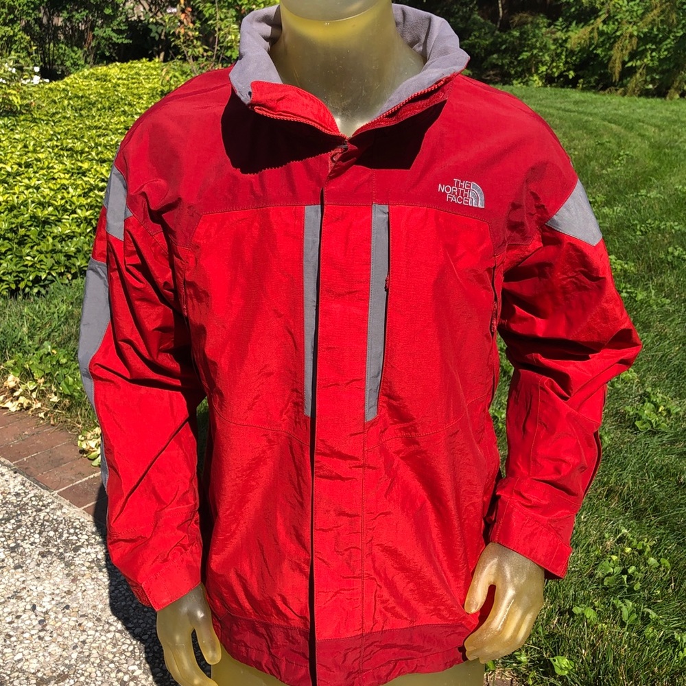 NORTH FACE Red Men Coat Medium 3 in 1 Outer Shell
